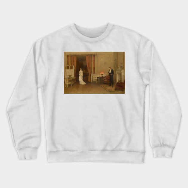 The First Cloud by William Quiller Orchardson Crewneck Sweatshirt by Classic Art Stall